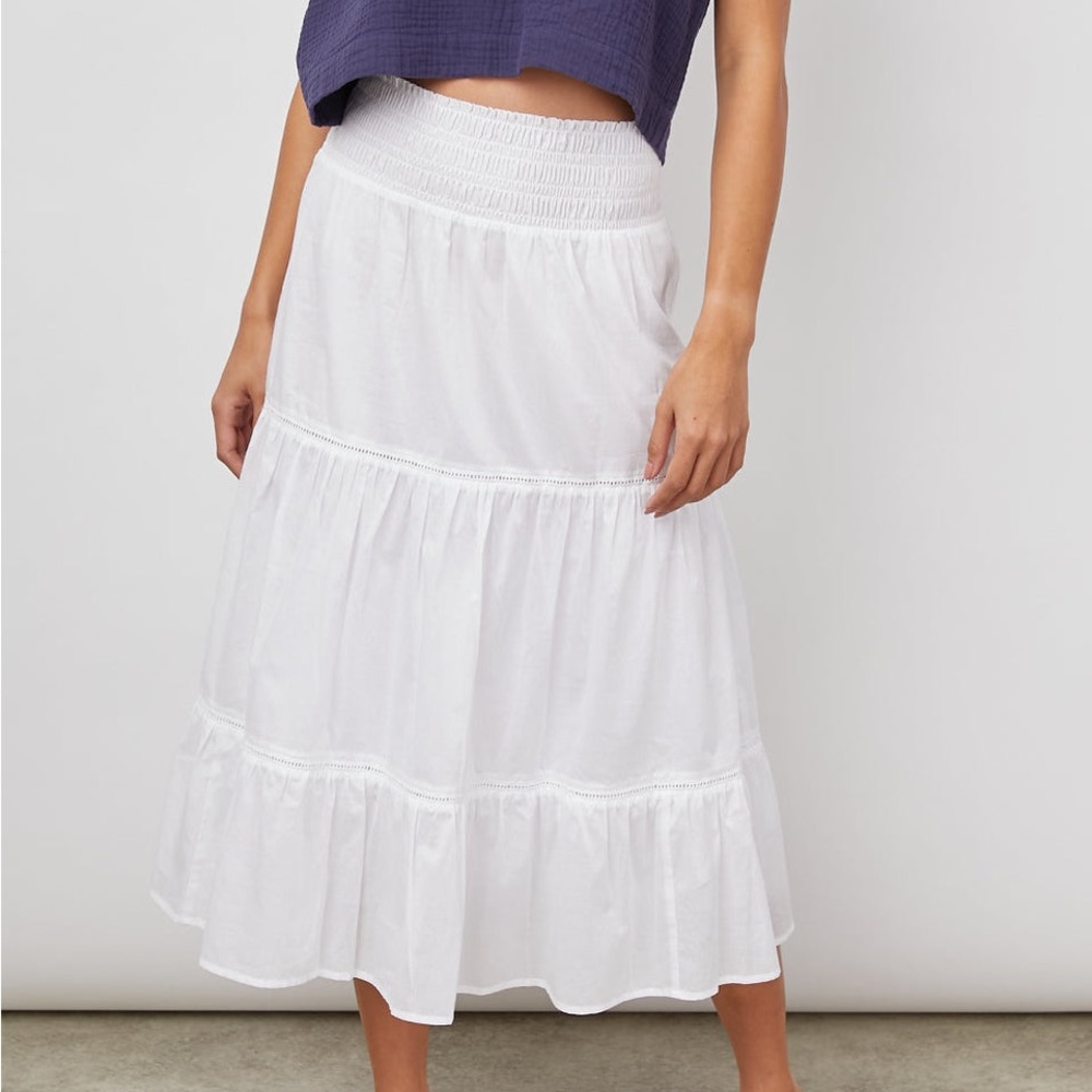 Rails Bright White Edina Skirt